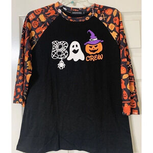 Deerose Women’s Halloween Boo Crew T-shirt Size Small Great Condition (G3)